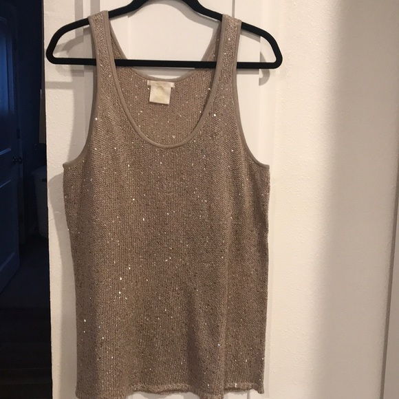 4/$25 Maddy M Sequined Knitted Tank - Picture 2 of 5